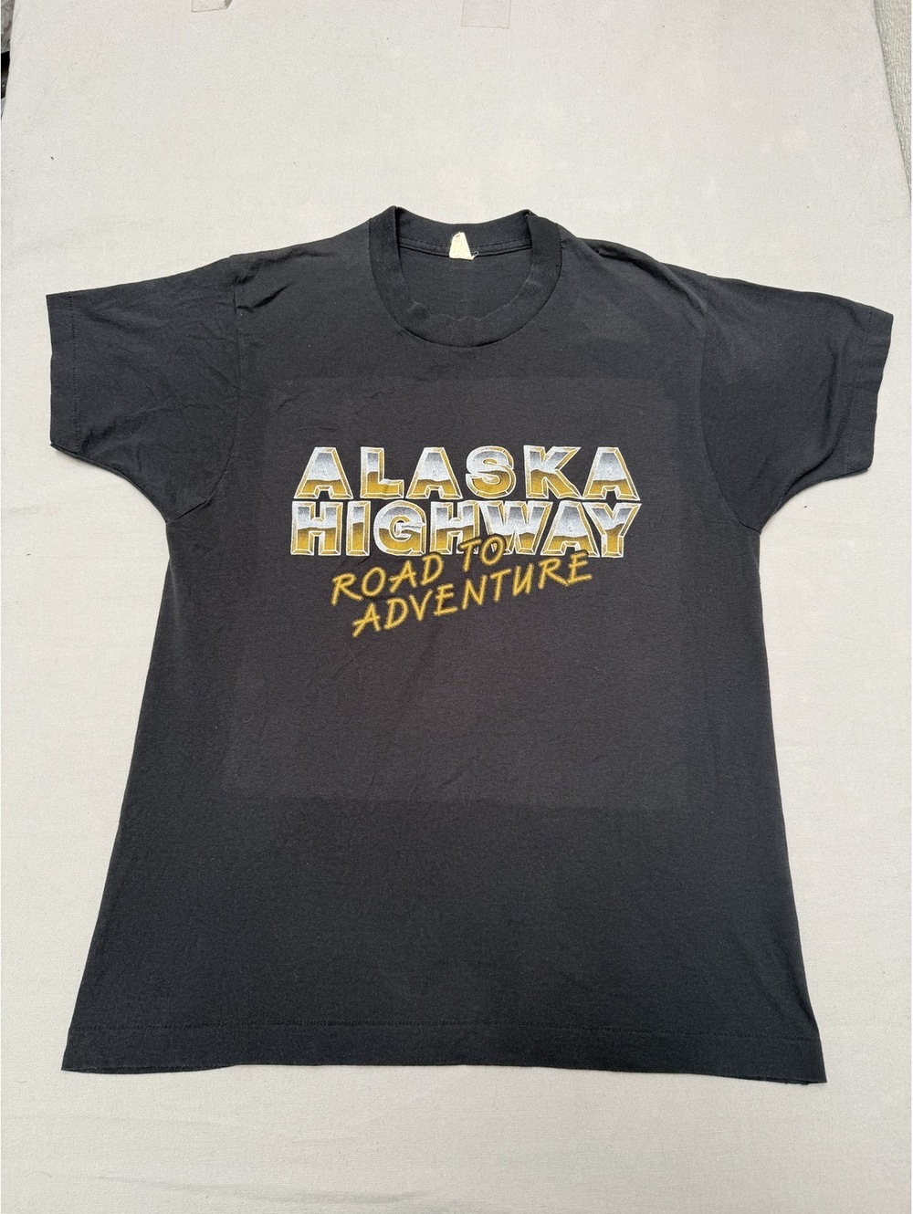 Vintage Alaska Highway Road To Adventure T-shirt Yukon Tee M